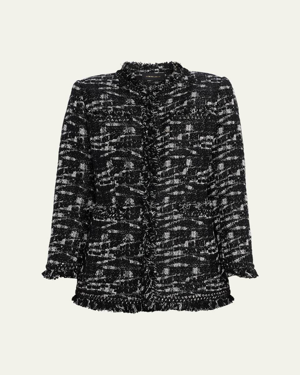 Gleb Fringe-Trim Woven Jacket